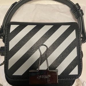 Off-white mini binder bag